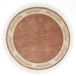 LUXOR living Tapijt Gala handgeknoopt premium tapijt van 100% wol - hoogwaardig duurzaam knooptapijt 150 cm rond oudroze