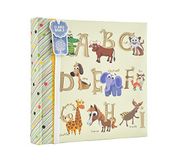 Grote Baby Alfabet/Nummer Gift Slip In Case Fotoalbum voor 200 4 x 6 inch foto's - Dieren Print Design