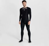 Rogelli Basic Lang - Fietsbroek - Heren - Bretels - 2XL - Zwart