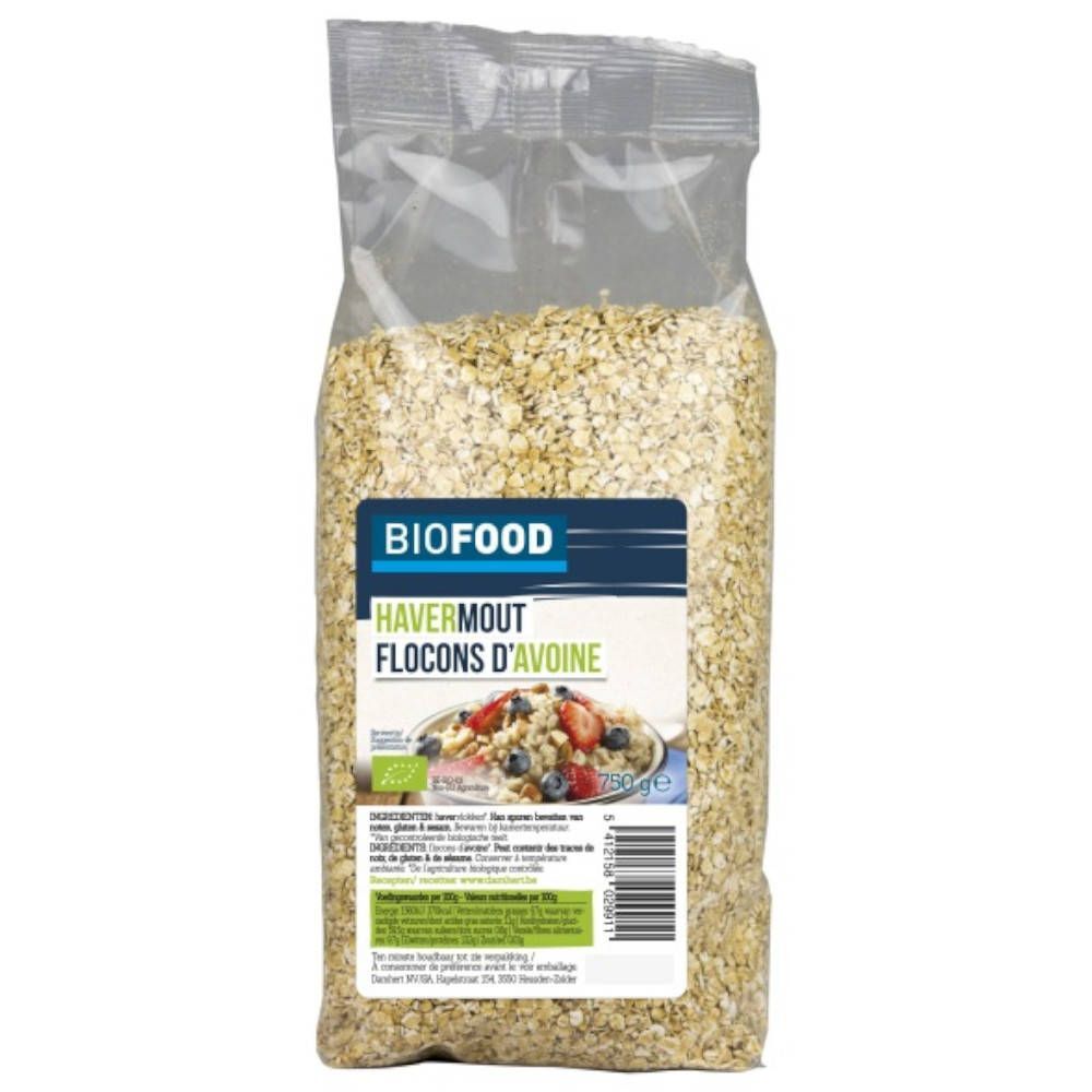 Biofood Biofood Biologisch Havermout 750 g