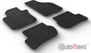 Gledring Rubbermatten Volkswagen Golf V 2003-2008 / Jetta 2005-2011 / Golf VI 2008-2013 / Scirocco 2008- (T profiel 4-delig + ronde montageclips)