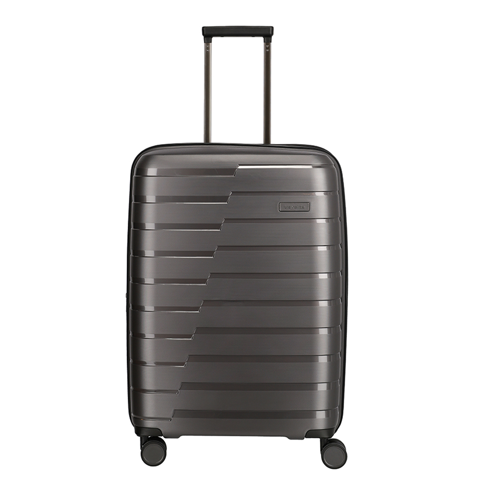 travelite Travelite Air Base 4 Wiel Trolley M Expandable anthracite Harde Koffer Grijs