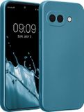 kwmobile metallic telefoonhoesje van TPU - geschikt voor Google Pixel 9a - Flexible case voor smartphone - In Metallic carabisch blauw