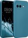 kwmobile metallic telefoonhoesje van TPU - geschikt voor Google Pixel 9a - Flexible case voor smartphone - In Metallic caribisch blauw