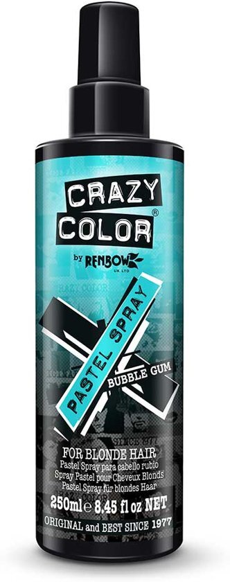 Crazy Color Bubblegum blauw pastel spray