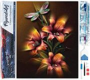 Figured'Art Diamond Painting set Volwassenen 40x50 cm Lelie en Libelle