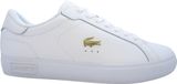 Lacoste Powercourt Chaussures de sport pour femme, lacets, blanc, décontracté