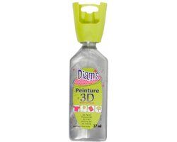 OZ International DI40931 Diam'S 3D Paint - Silver - 37ml