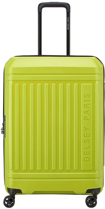 Delsey Lutece SE Spinner 68 cm - Uitbreidbaar 73/78 liter - 68x45x29x31 cm - lime