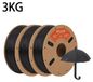 ASA filament renforcé de fibre de verre pour impression 3D - 1,75 mm - Haute résistance - Faible retrait - Résistant aux UV et aux intempéries - Bobine de 3 kg - Noir