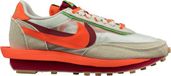 Nike LD Waffle sacai CLOT Kiss of Death Net Orange Blaze Sneakers Unisexe Cuir/Suède/Textile Caoutchouc Taille 44.5