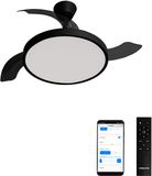 Create - Plafondventilator WIND CLEAR STUDIO Ø108cm Zwart
