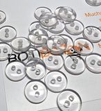 BOTIBOTON 50 Transparante Knopen - Omkeerbaar - Handwerk - Naaiwerk - 1 cm Diameter