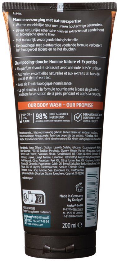 Kneipp Douchegel Men 2-in-1 Wild Power - 200 ml
