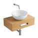 Saniclass Terra Fonteinplank - 40x25x10cm - Sandwood (licht eiken)