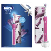 Oral-B Pro 1 750 - Elektrische Tandenborstel - Wit/Roze + Reisetui
