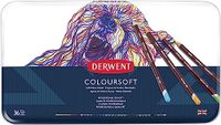 Derwent Coloursoft Kleurpotloden, Tekenen en Kleuren, Set van 36, Ideaal voor Kleuren Opbouwen, Professionele Kwaliteit, 0701028