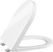 StarTech D-Shaped Toilet Seat - UF Duroplast - Soft-Close - Quick Release - Antibacterial - White U2087