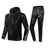 MulYeeh Heavy Duty Sauna Pak Fitness Oefening Gym Jas Broek Workout Suits voor Mannen Vrouwen