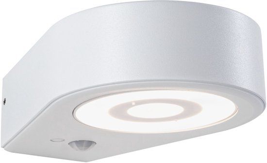 Paulmann Silma LED-wandarmatuur voor buiten met bewegingsmelder IP44 Wit Aluminium