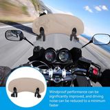 ZenithVibe Extension d'écran anti-vent Clip réglable Rallonge d'écran anti-vent Déflecteur d'air pour moto Tawny
