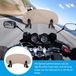 ZenithVibe Extension d'écran anti-vent Clip réglable Rallonge d'écran anti-vent Déflecteur d'air pour moto Tawny