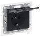 LEGRAND, SEANO 765424 Geaard stopcontact met verhoogde aanraakbeveiliging en klapdeksel IP44, steekklemmen, 16 A, 250 V, kleur: antraciet gelakt