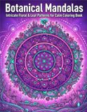 Botanical Mandalas: Intricate Floral & Leaf Patterns for Calm