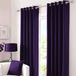 Rideaux occultants thermiques à œillets, set de 2, aubergine, 90" x 90