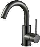 BES LED Leoni Elni Wastafelmengkraan Opbouw Rond PVD Gunmetal Grijs