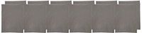Calitex Arc En Ciel 12 stuks servetten katoen grijs 44 x 44 cm