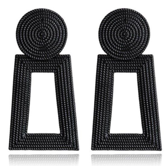Cilla Jewels Lookinggoodtoday Vintage Oorhangers Cilla - Black