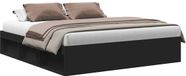 vidaXL Cadre de lit Noir 180x200 cm Super King Size