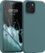kwmobile telefoonhoesje geschikt voor Apple iPhone 13 mini - Hoesje met siliconen coating - Smartphone case in Arctische nacht