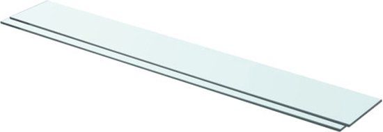 vidaXL Schappen 2 st 90x12 cm glas transparant