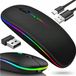 Verk 06294 Draadloze optische muis, LED RGB, zwart