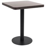 VidaXL Bistrotafel 60x60 cm MDF Donkerbruin