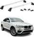 Omac Barres De Toit Transversales Certifiées Tüv Pour Bmw X4 F26 2014-2018 – Verrouillables (4 Antivols) – Charge Max 100 Kg – Fixation Durable Argent