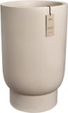 Elho Amber Grail High 47 - Grote Bloempot voor Binnen & Buiten - 100% Gerecycled Plastic - Ø 47 x H 74 cm - Balanced beige