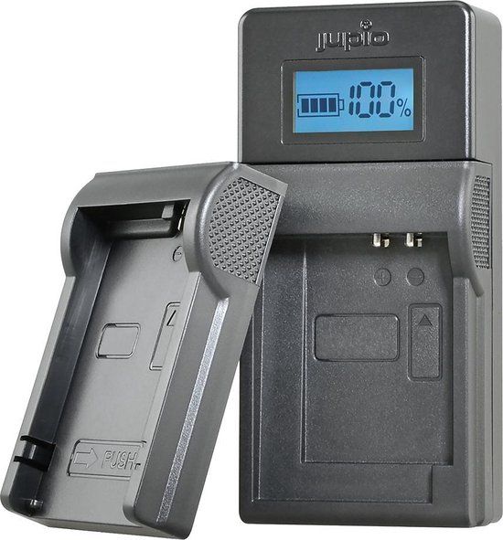 Jupio LPA0034 USB oplader voor digitale camera's, Zwart