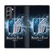 Beschermhoes Samsung Galaxy S21 Plus Beschermhoes, Manga Attack Titan, Zwart