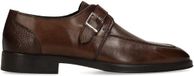 Black Label Heren Bruine Leren Gespschoenen Maat 42