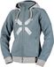 IXS Rapid 1.0 dames motorfiets zip-trui, blauw/lichtgrijs, maat M