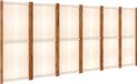 vidaXL Kamerscherm met 6 panelen 420x180 cm crèmewit