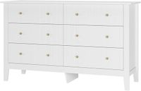 Merkloos / Sans marque Wan GmbH Grote Witte Commode met 6 Laden