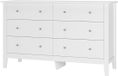 Merkloos / Sans marque Wan GmbH Grote Witte Commode met 6 Laden