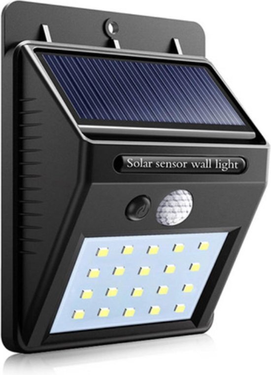 Koopcity Solar led lamp met bewegingssensor â€“ zonne-energie â€“ tuinverlichting - Met 20 led lampen