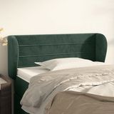 BONNEVIE Tête De Lit Vert Foncé 83x23x78/88 Cm Velours