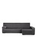 Eysa Light Bankhoes voor chaise longue, met lange mouw, rechterkant, voorzijde, antraciet