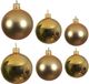 Decoris Compleet glazen kerstballen pakket goud glans/mat 26x stuks - 10x 6 cm - 12x 8 cm - 4x 10 cm